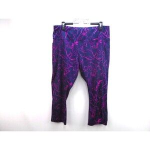 AVIA Women's Purple Capri Leggings Size XXL (20) Sport Fitness Yoga